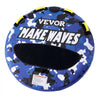 VEVOR Towable Tube for Boating, 340 lbs, 1-2 Riders Inflatable Boat Tubes and Towables, 51.8" Round Water Sport Towable Tube for Boat to Pull, Full Nylon Cover, EVA Grab Handles and Speed Safety Valve