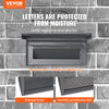 VEVOR Through The Wall Drop Box, Heavy Duty Steel Through The Wall Mailbox with 2.8-7.9" 13" Combination Lock, 12.5x6.3x16.9 Mail Drop Box, Dark Gray