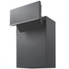 VEVOR Through The Wall Drop Box, Heavy Duty Steel Through The Wall Mailbox with 2.8-7.9" 13" Combination Lock, 12.5x6.3x16.9 Mail Drop Box, Dark Gray