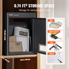VEVOR Through The Wall Drop Box, Heavy Duty Steel Through the Wall Mailbox with 2.8-7.9" 13" Combination Lock, 12.5x6.3x16.9" Mail Drop Box, Black