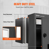 VEVOR Through The Wall Drop Box, Heavy Duty Steel Through the Wall Mailbox with 2.8-7.9" 13" Combination Lock, 12.5x6.3x16.9" Mail Drop Box, Black