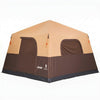VEVOR Camping Tent, 6 Person Inflatable Cabin Tent with Rechargeable Pump, TPU Air Tube & 4 Large Mesh Windows, Portable Easy Setup Waterproof with Carry Bag for Family Outdoor Camping & Hiking, Beige