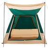 VEVOR Camping Tent, 4 Person Inflatable Cabin Tent with Rechargeable Pump, TPU Air Tube & 5 Large Mesh Windows, Portable Easy Setup Waterproof with Carry Bag for Family Outdoor Camping & Hiking, Green