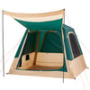 VEVOR Camping Tent, 4 Person Inflatable Cabin Tent with Rechargeable Pump, TPU Air Tube & 5 Large Mesh Windows, Portable Easy Setup Waterproof with Carry Bag for Family Outdoor Camping & Hiking, Green