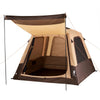 VEVOR Camping Tent, 4 Person Inflatable Cabin Tent with Rechargeable Pump, TPU Air Tube & 5 Large Mesh Windows, Portable Easy Setup Waterproof with Carry Bag for Family Outdoor Camping & Hiking, Beige