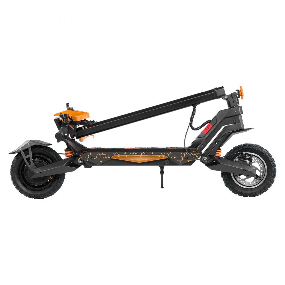 VEVOR Electric Scooter, 500W Motor, 10-Inch Tires, 24 MPH Top Speed, 25 Miles Range, Folding E-Scooter for Adults with Dual Braking, Dual Suspension & App, Max Load 330 lbs, Foldable for Commuting