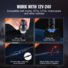 VEVOR 2 PCS 3 FT Whip Light, APP & RF Remote Control Led Whip Light, Waterproof 360° Spiral RGB Chasing Lighted Whips with 4 Flags, for UTVs, ATVs, Motorcycles, RZR, Can-am, Trucks, Off-road, Go-karts
