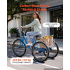 VEVOR Adult Tricycle 26 inch 7 Speed Trikes for Adult 3 Wheel Cruiser Bike, w/ Cargo Basket, Adjustable Seat, and Double-Wall Wheel Rims, Carbon Steel Shopping Tricycles for Women, Men, Senior (Blue)