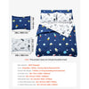 VEVOR Kids Comforter Set, 7 Pieces, Twin Bedding Sets with 1 Comforter, 1 Flat Sheet, 1 Fitted Sheet, 4 Pillowcases, Soft Microfiber & Space Printed, Bedding Comforter Sets for Boys Girls Teen
