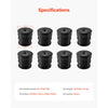 VEVOR Body Mount Bushing Kit, Compatible with 2008-2016 F250 F350 Super Duty, 64 PCS Silicone Body Mount Kit, Quick Replacement, Durable Components for Improving Bumpy Driving Performance, Black