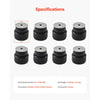 VEVOR Body Mount Bushing Kit, Compatible with 1999-2014 Chevy Silverado & Sierra 1500/2500, 24 PCS Polyurethane Body Mount Kit, Durable Components for Improving Bumpy Driving Performance, Black