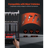 VEVOR Fuel Injector Cleaner Tester, 9 Test Modes, 6-Cylinder 28kHz Ultrasonic Cleaning Machine Adjustable 12V/70V/120V for EFI/FSI/GDI, Injector Cleaner Machine with Drain Valve for Car & Motorcycle