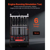 VEVOR Fuel Injector Cleaner Tester, 9 Test Modes, 6-Cylinder 28kHz Ultrasonic Cleaning Machine Adjustable 12V/70V/120V for EFI/FSI/GDI, Injector Cleaner Machine with Drain Valve for Car & Motorcycle