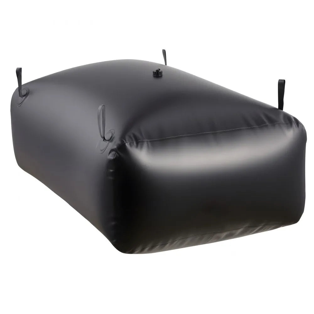 VEVOR Water Storage Bladder, 264.2 Gal Collapsible Water Storage Bag, Wear-Resistant 1000D PVC Soft Waters Bag, Leakproof Camping Tank Containers for Garden Irrigation RV Emergency Use, Black