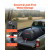 VEVOR Water Storage Bladder, 30 Gal Collapsible Water Storage Bag, Wear-Resistant 1000D PVC Soft Waters Bag, Leakproof Camping Tank Containers for Garden Irrigation RV Emergency Use, Black