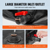 VEVOR 113 L/29.85 Gal Water Storage Bladder, Portable RV Water Tank, 1000D PVC Collapsible Water Storage Containers, Soft Water Bag, Water Bladder, Fire Prevention, Camping, Emergency Water Use, Black