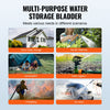 VEVOR 113 L/29.85 Gal Water Storage Bladder, Portable RV Water Tank, 1000D PVC Collapsible Water Storage Containers, Soft Water Bag, Water Bladder, Fire Prevention, Camping, Emergency Water Use, Black
