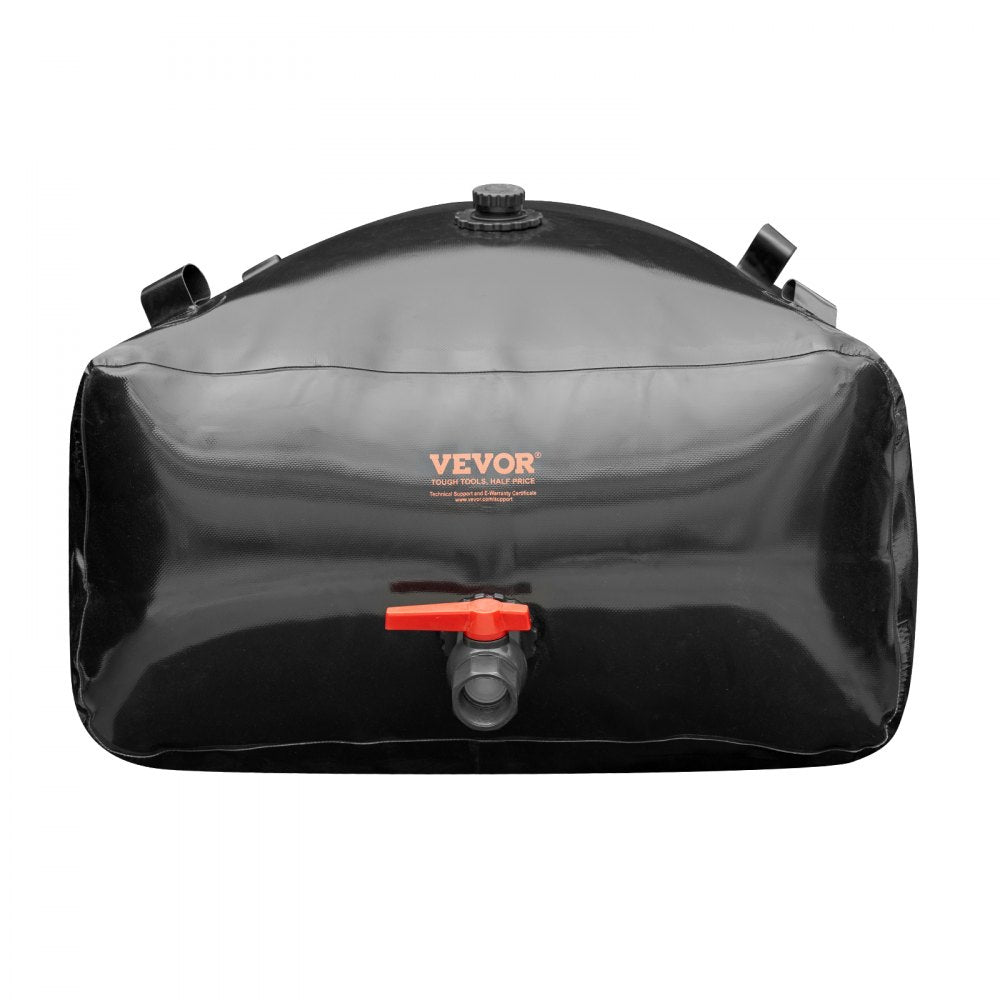 VEVOR 330L/87.17 Gallon Water Storage Bladder, RV Water Tank, 1000D PVC Collapsible Water Storage Containers, Large Capacity Soft Water Bag, Portable Water Bladder, Fire Prevention, Camping, Emergency