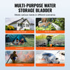 VEVOR 540L/142.7 Gallon Water Storage Bladder, RV Water Tank, 1000D PVC Collapsible Water Storage Containers, Large Capacity Soft Water Bag, Portable Water Bladder, Fire Prevention, Camping, Emergency