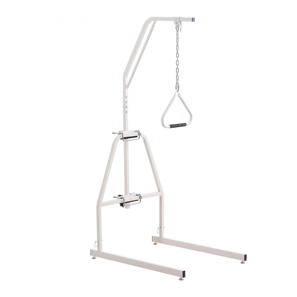 VEVOR Trapeze Bar for Bed Mobility, Bed Trapeze with Clamps and Floor Stand, 250LBS Weight Capacity Bed Pull Up Assist for Elderly, Patients & Disabled, Suitable for Home Care, Hospital, Nursing Home