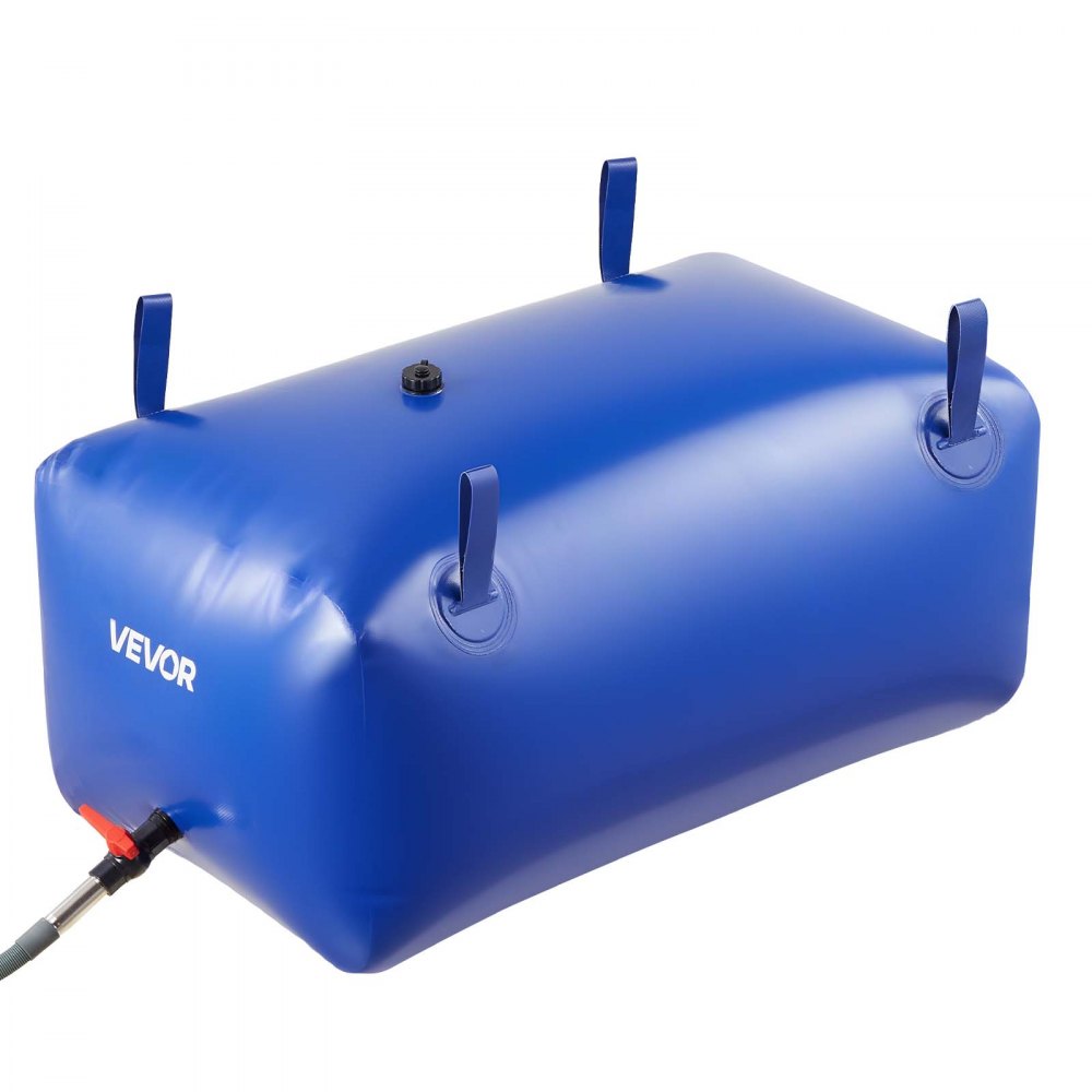 VEVOR Water Storage Bladder 63.4 Gallon Large Capacity Water Bag, Portable & Collapsible Soft Waters Container, Leakproof & Tear-Resistant PVC Emergency Waters Storage Tank for RV Truck & Outdoor Use