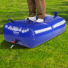 VEVOR 330L/87 Gallon Water Storage Bladder, RV Water Tank, 1000D Blue PVC Collapsible Water Storage Containers, Large Capacity Soft Water Bag, Portable Water Bladder, Fire Prevention, Camping