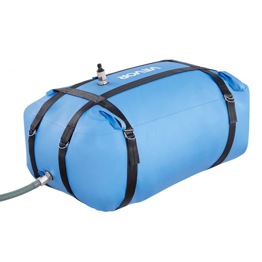 VEVOR Water Storage Bladder, 35 Gallon Large Capacity TPU Soft Water Bag, Portable & Collapsible Water Storage Containers, Leakproof & Wear-Resistant RV Waters Tank for Camping Irrigation Outdoor Use