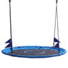 VEVOR Tree Swing 60" Saucer Swing for Kids & Adults 700 lbs Weight Capacity, for Backyard Outdoor & Indoor, 360° Rotation, 900D Oxford Fabric Round Seat with 2 Hanging Straps & Adjustable Ropes, Blue