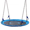 VEVOR Tree Swing 60" Saucer Swing for Kids & Adults 700 lbs Weight Capacity, for Backyard Outdoor & Indoor, 360° Rotation, 900D Oxford Fabric Round Seat with 2 Hanging Straps & Adjustable Ropes, Blue