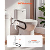 VEVOR Toilet Safety Rail, 30 Inch U-Shaped Handicap Grab Bar, Foldable Senior Safety Pole, Flip Up Toilet Grab Bars with Anti-Slip Handle, 300 Lbs Load Capacity Security Handrail with Paper Holder