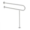 VEVOR Toilet Safety Rail, 31.5 Inch U-Shaped Handicap Grab Bar, 304 Stainless Steel Senior Safety Pole, Toilet Grab Bars with Anti-Slip Handle, 300 Lbs Load Capacity Security Handrail with Support Leg
