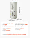 VEVOR 30 Gallon Electric Tank Water Heater, 5000W Point-of-Use Hot Water Heater with LED Display, Knob Control, Top Outlet, 240V with T&P Valve for Large Families, Small Commercial Spaces, Gray