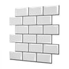 VEVOR Peel and Stick Backsplash 10-Sheet, 12 x 12 x 0.78 inch / 305 x 305 x 2.0 mm Self-Adhesive Wall Tiles, Stick on Subway Tile Backsplash for Kitchen, 3D Back Splashes for Bathroom, Tile-Look