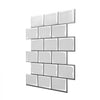 VEVOR Peel and Stick Backsplash 10-Sheet, 12 x 12 x 0.78 inch / 305 x 305 x 2.0 mm Self-Adhesive Wall Tiles, Stick on Subway Tile Backsplash for Kitchen, 3D Back Splashes for Bathroom, Tile-Look