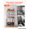 VEVOR Stainless Steel Shelving 5-Tier 31.5 x 15.8 x 70.9 in Storage Rack, for Kitchen Pantry Garage, 1500 lb Total Capacity Heavy-Duty Organizer with 3-Level Adjustable Shelves, 6 Hook, Leveling Feet
