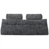 VEVOR Headboard Pillow, Queen Size Wedge Headboard Pillow with 2 Side Pockets and 2 Headrests, Bed Wedge Pillow with Washable Flannel Cloth, for Reading, Gaming, Resting, Working in Bed, Grey