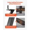 VEVOR Boat Trailer Steps, 2-Step, Heavy-Duty Boat Trailer Steps with Handle, Non-Slip Surface, 3 Mounting Angle Options, Carbon Steel Ladder Suitable for 3" x 3"/3" x 5"/4" x 4" Frame, Bottom Mounting