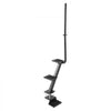 VEVOR Boat Trailer Steps, 3-Step, Heavy-Duty Boat Trailer Steps with Handle, Non-Slip Surface, 3 Mounting Angle Options, Carbon Steel Ladder Suitable for 3" x 3"/3" x 5"/4" x 4" Frame, Bottom Mounting