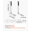 VEVOR Boat Trailer Guides, 27.6-41.3 in Height Adjustable Trailers Guide, 2PCS Thickened High-Duty Trailer Guide-Ons with Smooth Roller Guidance, for Over 16 in Larger Fishing Boats, Runabout Boats