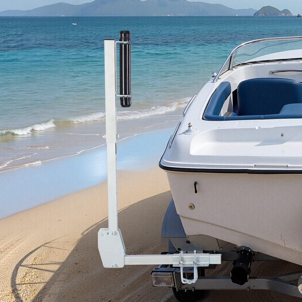 VEVOR Boat Trailer Guides, 27.6-41.3 in Height Adjustable Trailers Guide, 2PCS Thickened High-Duty Trailer Guide-Ons with Smooth Roller Guidance, for Over 16 in Larger Fishing Boats, Runabout Boats