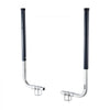 VEVOR Boat Trailer Guides, 40 in/48 in Height Guide Poles, 2PCS High-Hardness Steel Trailer Guide-Ons, Adjustable Guide Poles with PVC Pipes, for Ski Boats, Compact Fishing Boats, Small Sailboat