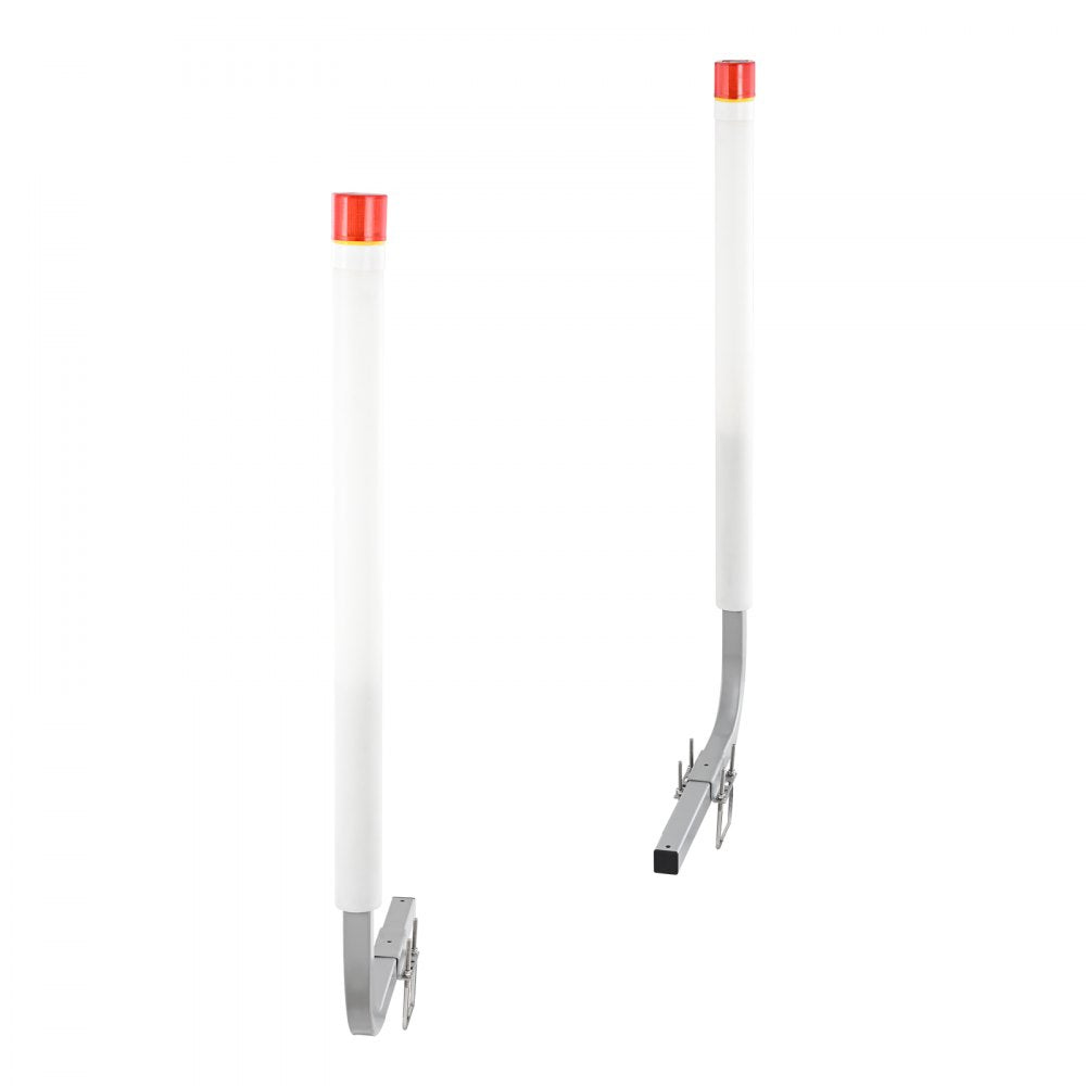 VEVOR Boat Trailer Guide, 40″ with LED Light Trailer Guide Poles, 2PCS High-Hardness Steel Trailer Guide-Ons, Trailer Guides with PVC Pipes, for Ski Boat, Fishing Boat or Sailboat Trailer