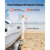 VEVOR Boat Trailer Guide, 46 in with LED Light Trailer Guide Poles, 2PCS High-Hardness Steel Guide-Ons, Wide Adjustable Trailers Guides with PVC Pipes, for Ski Boat, Fishing Boat or Sailboat Trailers