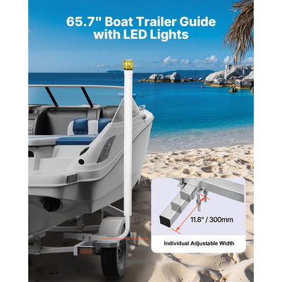 Vevor Boat Trailer Guide LED Light Adjustable Guide Poles 65.7