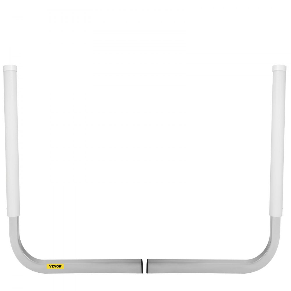 VEVOR Boat Trailer Guide-on, 22\", 2PCS Steel Trailer Post Guide ons, with White PVC Tube Covers, Complete Mounting Accessories Included, for Ski Boat, Fishing Boat or Sailboat Trailer