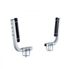 VEVOR Boat Trailer Guides, 18.5 in/20.5 in Height Adjustable Trailers Guide, 2PCS Thickened High-Duty Steel Trailer Guide-Ons with Smooth Roller Guidance, for V-Hull Boats, Small to Mid-Size Boats