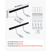 VEVOR Boat Trailer Guides, 16.7 in/18.7 in Height Adjustable Trailers Guide, 2PCS Thickened Steel Trailer Guide-Ons with Thick Support Pads, Fits L-Beam, Box or C-Channel Bunk-Style Pontoon Trailers
