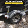 VEVOR Boat Trailer Guide-ons, 48", 2 PCS Rustproof Steel Trailer Guide ons, Trailer Guides with Carpet-Padded Boards, Mounting Parts Included, for Ski Boat, Fishing Boat or Sailboat Trailer