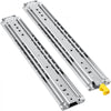 VEVOR Heavy Duty Drawer Slides 36\" Length, Locking Drawer Slides 500lbs Load Capacity Long Full Extension Drawer Slide 1 Pair Side Mount Ball Bearing Drawer Glides Push to Open Drawer Runners Rail