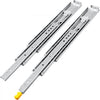 VEVOR Heavy Duty Drawer Slides 36\" Length, Locking Drawer Slides 500lbs Load Capacity Long Full Extension Drawer Slide 1 Pair Side Mount Ball Bearing Drawer Glides Push to Open Drawer Runners Rail